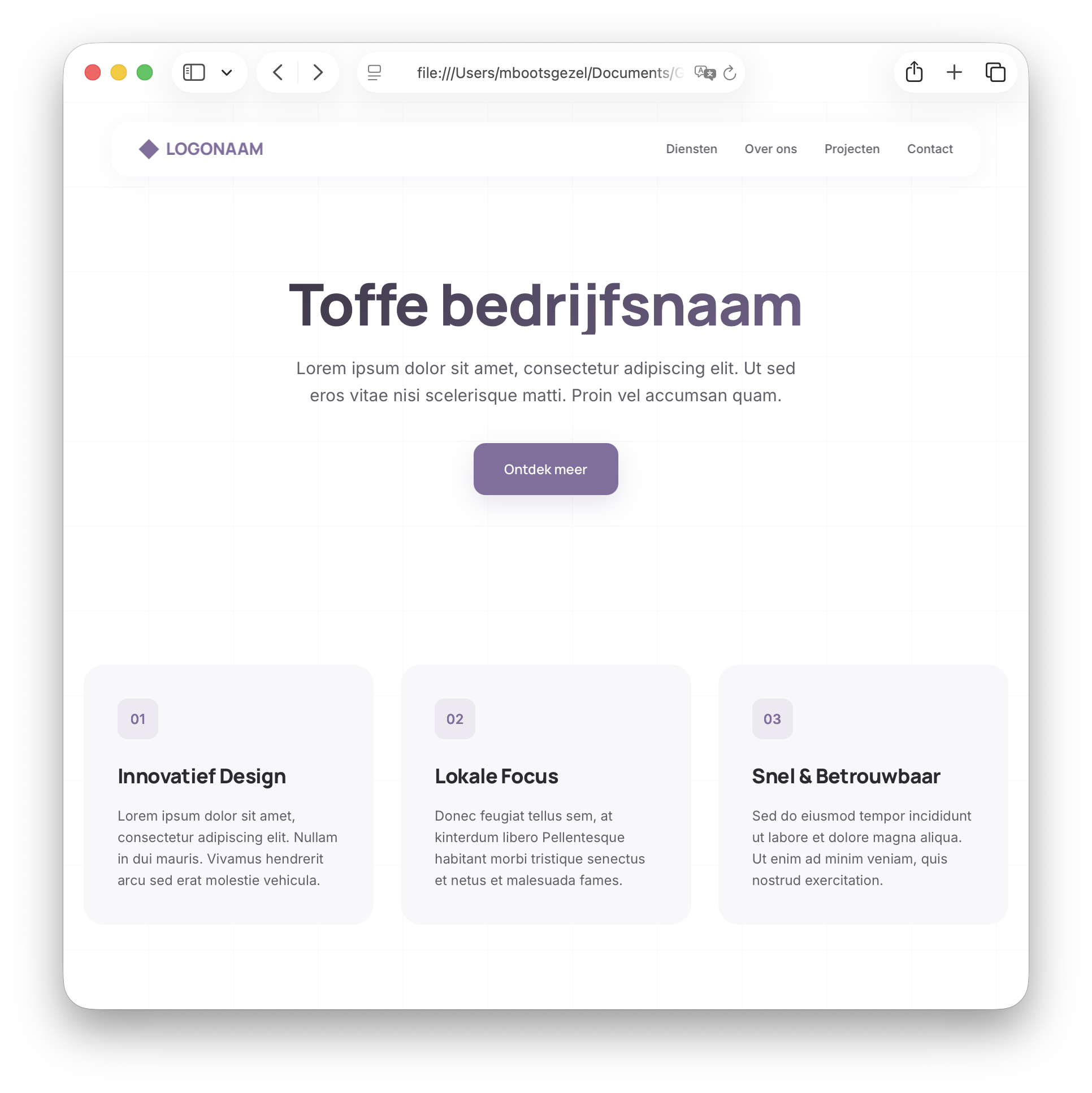 Design interface